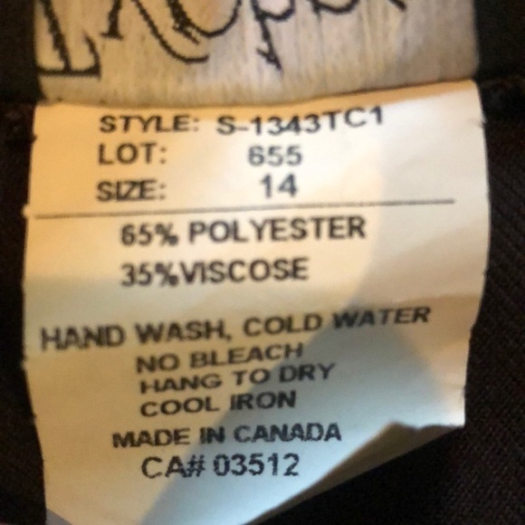 Ruffle Side Skirt Sexy Dark Brown Size 14 - Picture 7 of 7